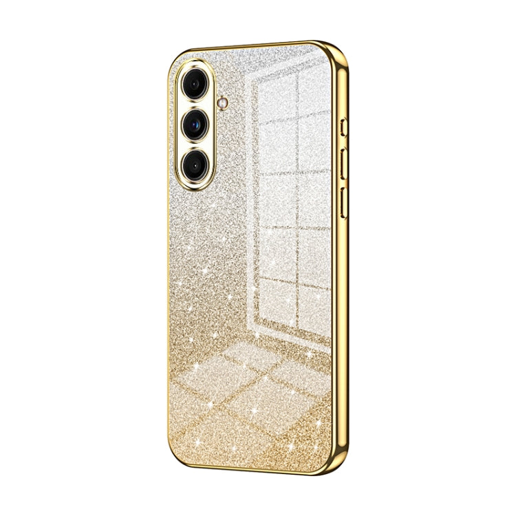 Custodia per telefono elettrolitica in polvere glitterata sfumata, For Samsung Galaxy C55, For Samsung Galaxy S24 Ultra 5G, For Samsung Galaxy S24+ 5G