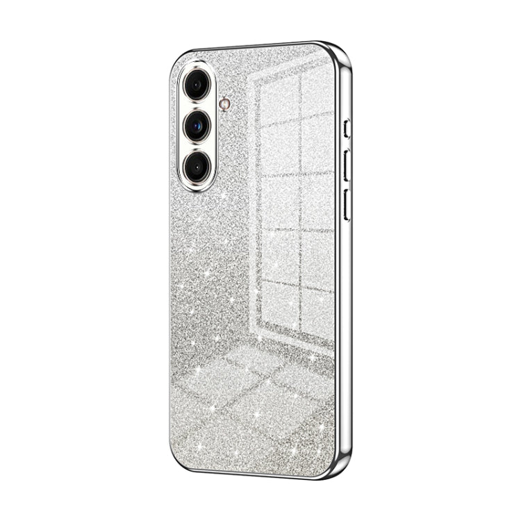 Custodia per telefono elettrolitica in polvere glitterata sfumata, For Samsung Galaxy C55, For Samsung Galaxy S24 Ultra 5G, For Samsung Galaxy S24+ 5G