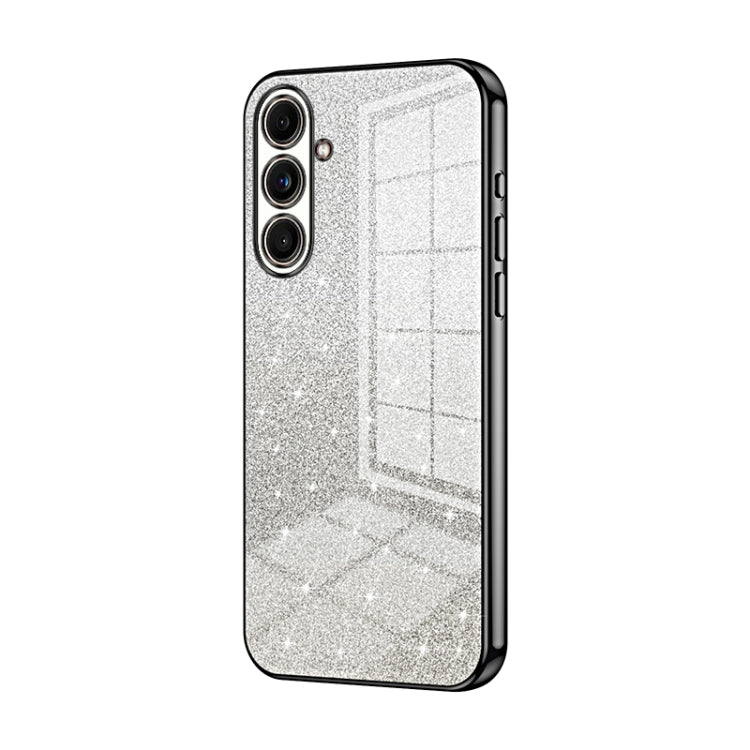 Custodia per telefono elettrolitica in polvere glitterata sfumata, For Samsung Galaxy C55, For Samsung Galaxy S24 Ultra 5G, For Samsung Galaxy S24+ 5G