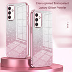 Custodia per telefono elettrolitica in polvere glitterata sfumata, For Samsung Galaxy C55, For Samsung Galaxy S24 Ultra 5G, For Samsung Galaxy S24+ 5G