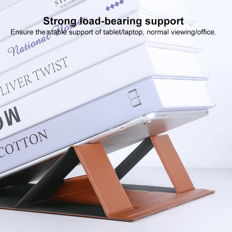 Supporto pieghevole per laptop magnetico per tablet in pelle PU, Magnetic PU Leather Folding Holder