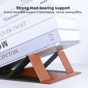 Supporto pieghevole per laptop magnetico per tablet in pelle PU, Magnetic PU Leather Folding Holder