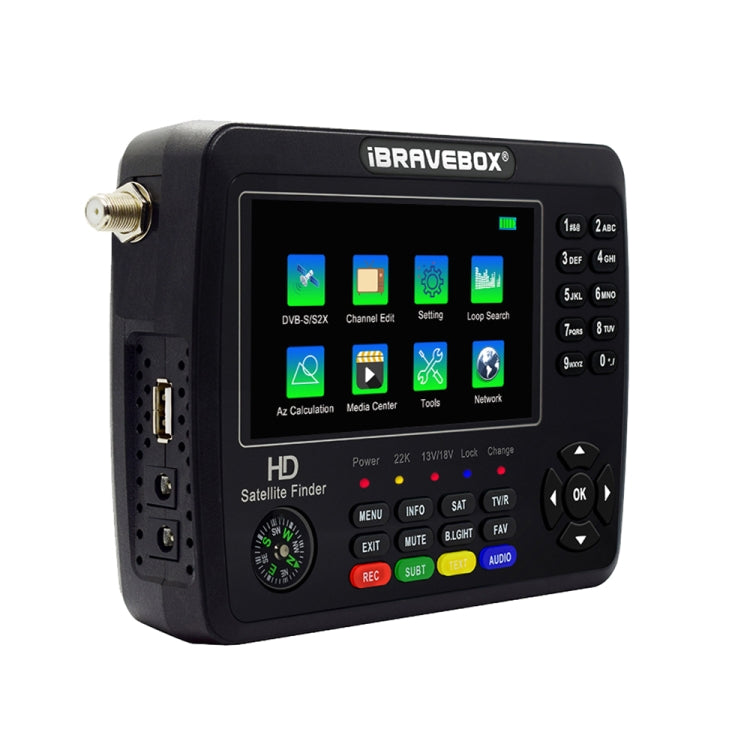 iBRAVEBOX V10 Finder segnale satellitare 4,3" LCD