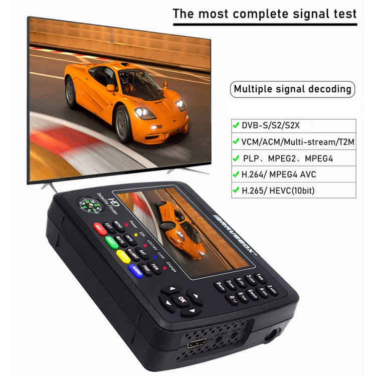 iBRAVEBOX V10 Finder segnale satellitare 4,3" LCD