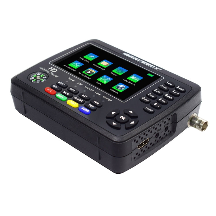 iBRAVEBOX V10 Finder Max+ Rilevatore segnali satellitari 4,3"