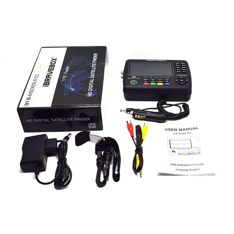 iBRAVEBOX V10 Finder Pro Display 4,3" Rilevatore Segnali Satellit