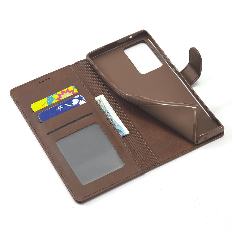 Custodia portafoglio in pelle con slot carte per smartphone compa