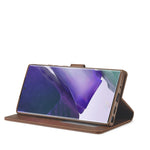 Custodia portafoglio in pelle con slot carte per smartphone compa