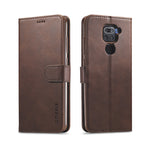 Custodia portafoglio in pelle con slot carte per smartphone compa