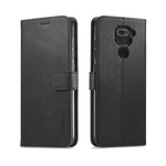 Custodia portafoglio in pelle con slot carte per smartphone compa