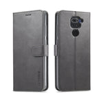 Custodia portafoglio in pelle con slot carte per smartphone compa