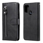 Custodia portafoglio in pelle con zip per Samsung Galaxy A51 5G