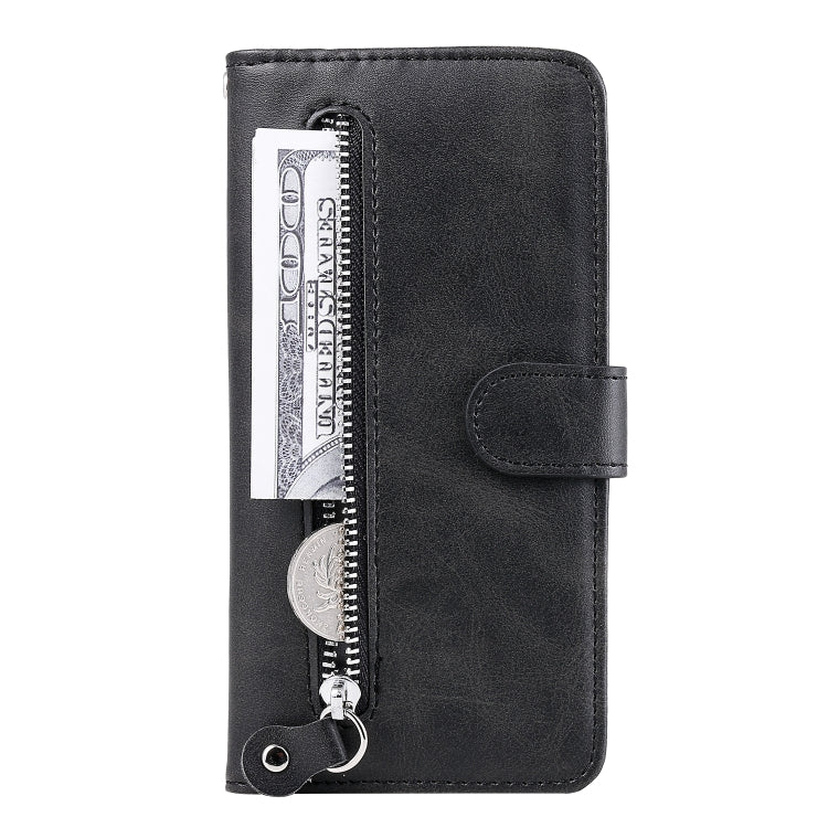 Custodia portafoglio in pelle con zip per Samsung Galaxy A51 5G