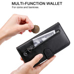 Custodia portafoglio in pelle con zip per Samsung Galaxy A51 5G