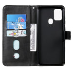 Custodia portafoglio in pelle con zip per Samsung Galaxy A51 5G