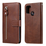 Custodia portafoglio in pelle con zip per Samsung Galaxy A51 5G