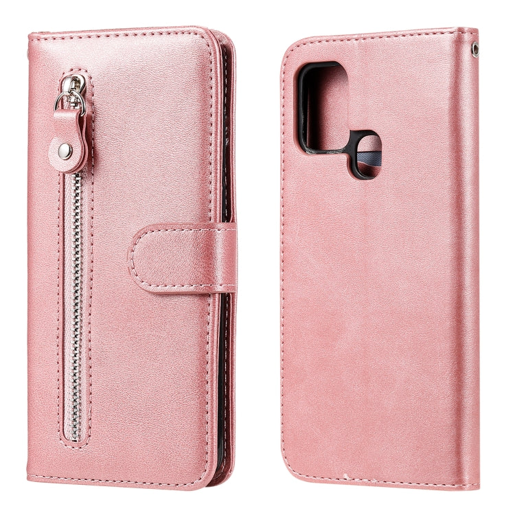 Custodia portafoglio in pelle con zip per Samsung Galaxy A51 5G