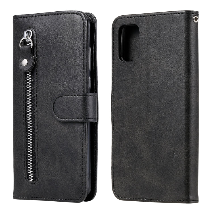 Custodia portafoglio in pelle con zip per Samsung Galaxy A51 5G