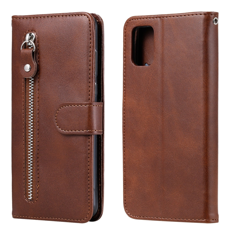 Custodia portafoglio in pelle con zip per Samsung Galaxy A51 5G