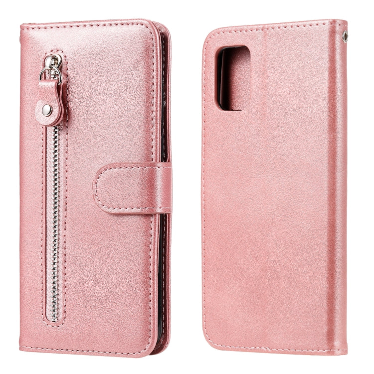 Custodia portafoglio in pelle con zip per Samsung Galaxy A51 5G