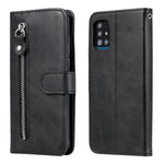 Custodia portafoglio in pelle con zip per Samsung Galaxy A51 5G