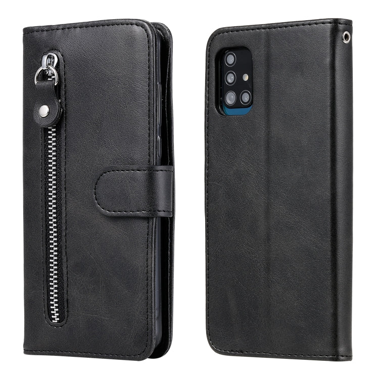 Custodia portafoglio in pelle con zip per Samsung Galaxy A51 5G