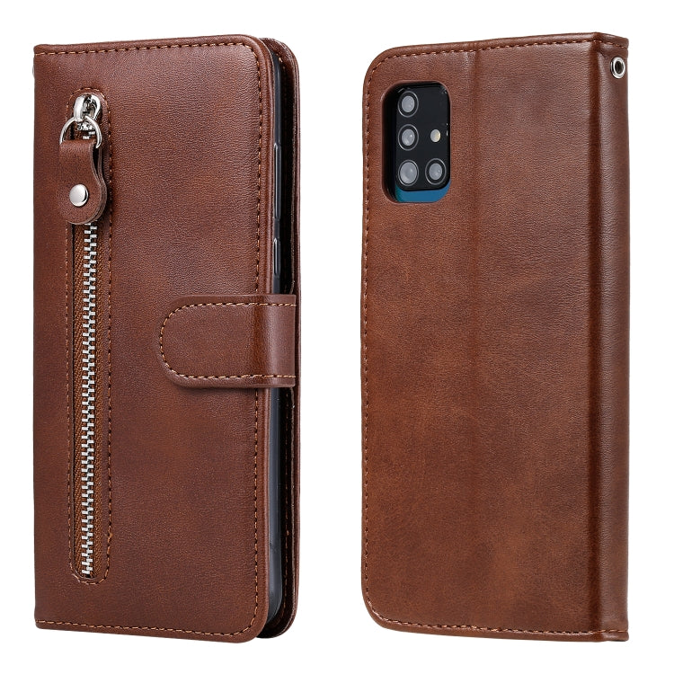 Custodia portafoglio in pelle con zip per Samsung Galaxy A51 5G