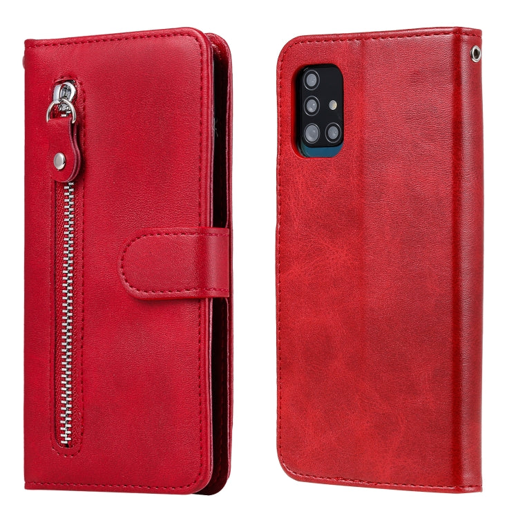 Custodia portafoglio in pelle con zip per Samsung Galaxy A51 5G
