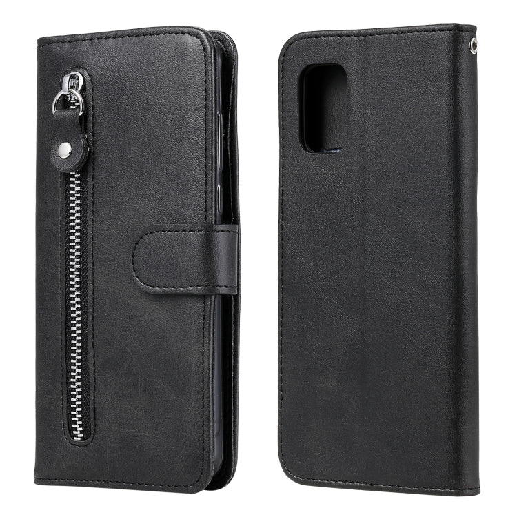 Custodia portafoglio in pelle con zip per Samsung Galaxy A51 5G
