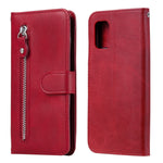 Custodia portafoglio in pelle con zip per Samsung Galaxy A51 5G