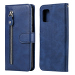 Custodia portafoglio in pelle con zip per Samsung Galaxy A51 5G