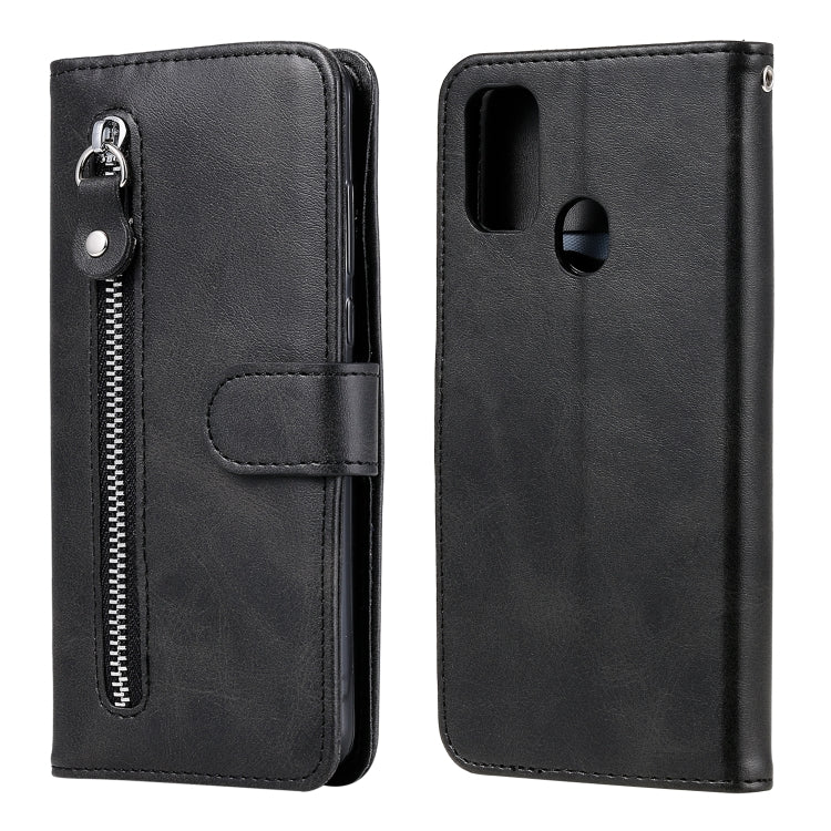 Custodia portafoglio in pelle con zip per Samsung Galaxy M31