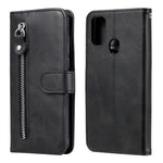 Custodia portafoglio in pelle con zip per Samsung Galaxy M31