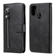 Custodia portafoglio in pelle con zip per Samsung Galaxy M31