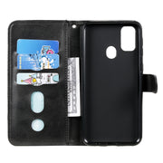 Custodia portafoglio in pelle con zip per Samsung Galaxy M31