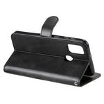 Custodia portafoglio in pelle con zip per Samsung Galaxy M31