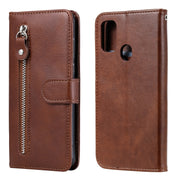 Custodia portafoglio in pelle con zip per Samsung Galaxy M31