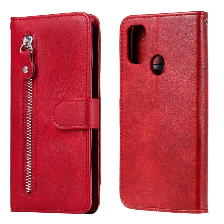 Custodia portafoglio in pelle con zip per Samsung Galaxy M31