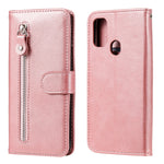 Custodia portafoglio in pelle con zip per Samsung Galaxy M31
