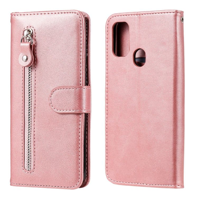 Custodia portafoglio in pelle con zip per Samsung Galaxy M31