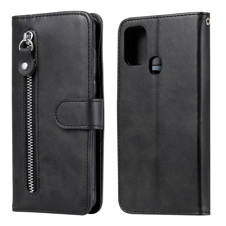 Custodia portafoglio in pelle con zip per Samsung Galaxy M31