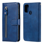Custodia portafoglio in pelle con zip per Samsung Galaxy M31