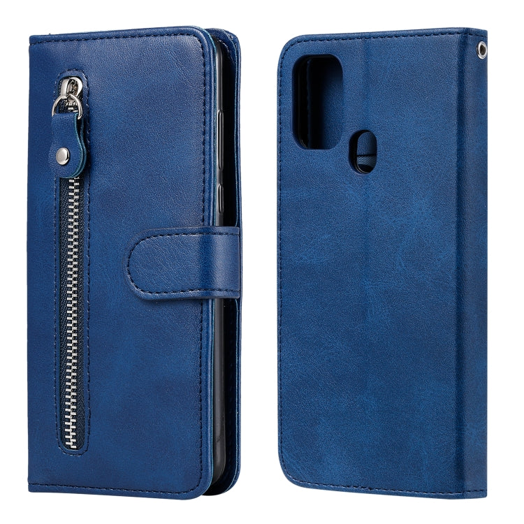 Custodia portafoglio in pelle con zip per Samsung Galaxy M31