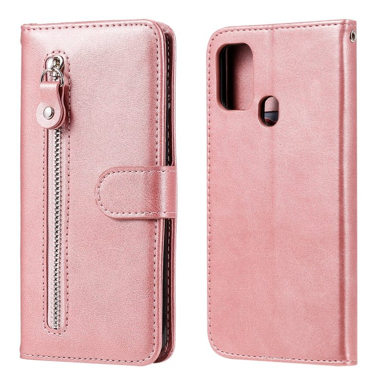 Custodia portafoglio in pelle con zip per Samsung Galaxy M31