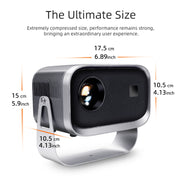A003 Mini proiettore Android a LED rotante da 360 gradi 150 lumen 1280x720P, UK Plug, EU Plug, AU Plug, US Plug