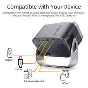 A003 Mini proiettore Android a LED rotante da 360 gradi 150 lumen 1280x720P, UK Plug, EU Plug, AU Plug, US Plug