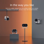 A003 Mini proiettore Android a LED rotante da 360 gradi 150 lumen 1280x720P, UK Plug, EU Plug, AU Plug, US Plug