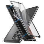 Custodia per telefono in vetro temperato magnetico in metallo HD a copertura totale, For Samsung Galaxy S25 Ultra 5G, For Samsung Galaxy S24 Ultra 5G, For Samsung Galaxy S24+ 5G, For Samsung Galaxy S24 5G