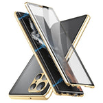 Custodia per telefono in vetro temperato magnetico in metallo HD a copertura totale, For Samsung Galaxy S25 Ultra 5G, For Samsung Galaxy S24 Ultra 5G, For Samsung Galaxy S24+ 5G, For Samsung Galaxy S24 5G