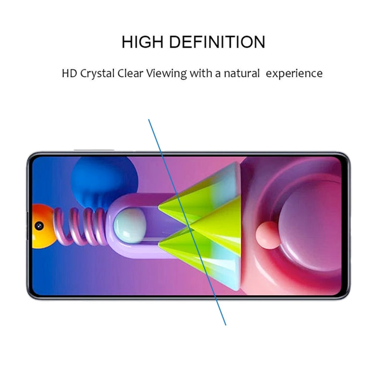 Pellicola in vetro temperato a schermo intero con colla intera da 25 pezzi, For Samsung Galaxy M51, For Samsung Galaxy A01 Core